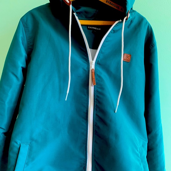 Ekumenik Teal Post-Surf Jacket (unisex) Small - Picture 3 of 5